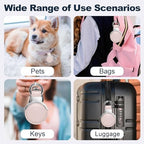 Genuine Leather Keychain for Airtag New 2nd Gen (B5-Pink V2.0)