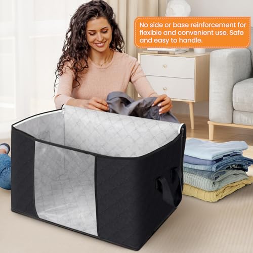 90L Clothes Storage (4 Pack-90l / Black)