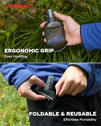 Soft Flask 150ml Collapsible Running Water Bottles (1PCS 150ml Purple)