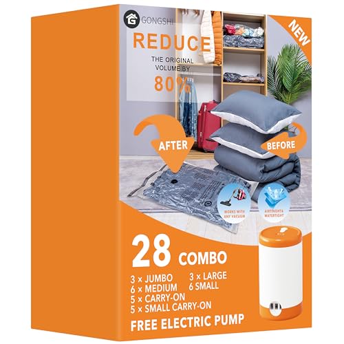 Vacuum Storage Bags with Electric Pump