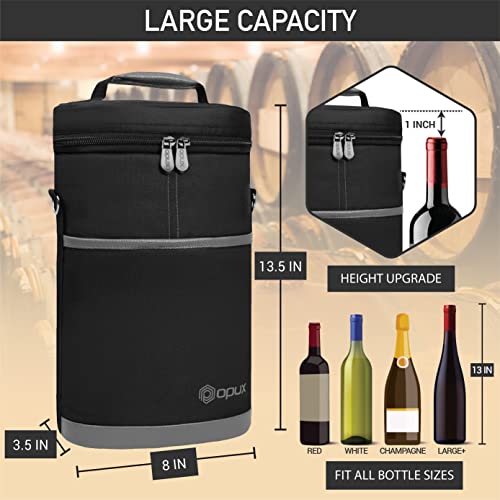 2 Bottle Wine Carrier Tote (Dark Gray)