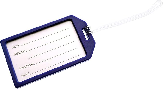5 Pack of Premium Rigid Airline Luggage Tag Holders - Image 6