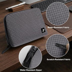Electronic Organizer Travel Case (Black Plaid / Large)