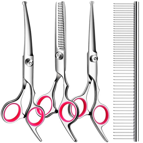 Dog Grooming Kit (Pink / 4 Piece)