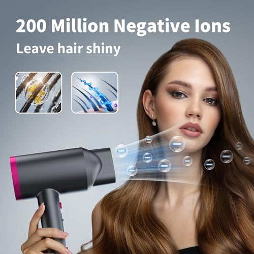 Ionic Hair Dryer with Diffuser (Dark Gray)