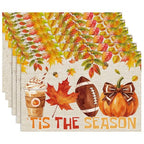 Fall Football Placemats Set of 6 (Fall Football)