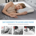 Cooling Memory Foam Pillow for Neck Pain Relief (26x16x5")