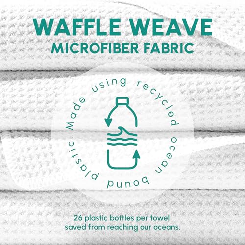Waffle Microfiber Beach Towel (Natural Sand)