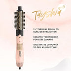 Tayshia by Conair 2-in-1 Double Ceramic Lightweight Hot Air Brush BC171TR