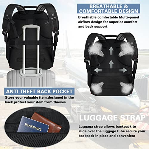 18.4 Laptop Backpack for Men (Rfid 18.4 Inch Red)