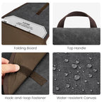 Garment Folder Compression Packing Cubes Suitcase Organizer Bags (Black)
