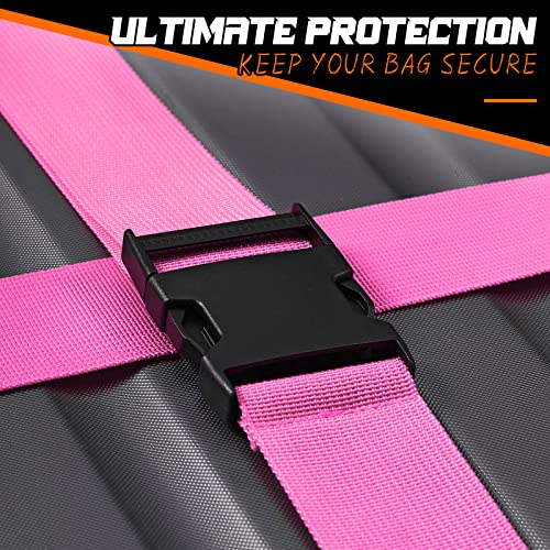12 Pack Luggage Straps Suitcase Belts Wide Adjustable Packing Straps Travel Belts Accessories for Business Packing (Multicolor)