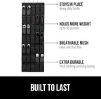 GORILLA GRIP Over the Door Shoe Organizer, 35 Large Breathable Mesh Pockets - Image 2