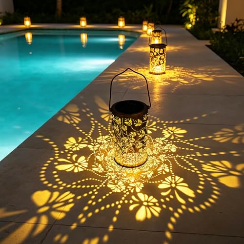 Butterfly Solar Lights Outdoor Waterproof (butterflys&flowers)