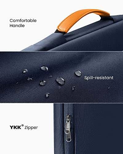 360° Protective Laptop Bag for 15.6" HP ASUS Dell Lenovo Acer Laptop (Navy Blue / 15.6-16.2 Inch)