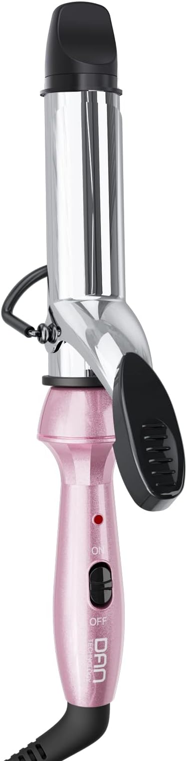 DAN Technology Mini Curling Iron,Travel Size Curling Iron,Dual Voltage CurlingIron up to 450°F for Short Hair,Nano - Titanium Barrels & 30s PTC Fast Heating