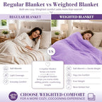 Weighted Blanket (06-purple / 60" x 80" | 20lbs)