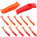 10 Pcs Emergency Safety Whistle with Lanyard for Boating (Red and Orange)