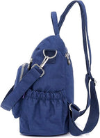 MINTEGRA Women Shoulder Backpack Multi-Pocket Nylon Purse Large Capacity - Image 3