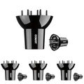 Conair Diffuser Attachment for Hair Dryer,Volumizing Universal Blow Dryer Diffuser for Frizz-Free Curls,Fits Dryers from 1.75-Inch to 2.3-Inch Nozzle Sizes,Black,(Pack of 4)