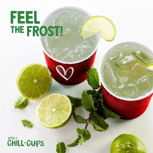 16 oz. Reusable Party Cups (Love Red / 12 Count)