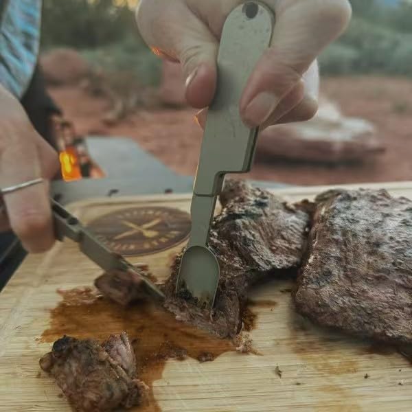 2-in-1 Camping Utensil Set – Knife Fork Combo - Image 6