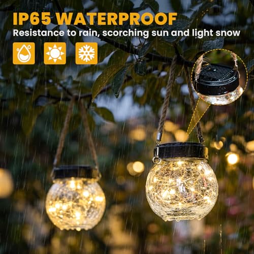4 Pack M Size Solar Lantern Gifts for Women (M Size, 4 Pack)