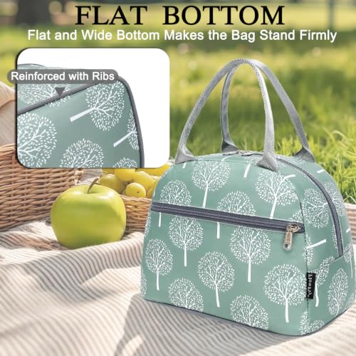 Lunch Bag for Women Insulated Lunch Box Corduroy Lunch Tote Cooler for Travel Work Picnic (Dandelion)
