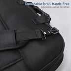 Carry On Garment Bags for Travel with Shoe Compartment 42'' Suit Travel Bags for Men Heavy duty Fabric Luggage Hanging Bag for Clothes Suit Carrier with Shoulder Strap for Business Trips