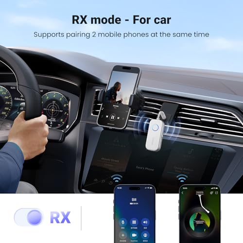 Airplane Bluetooth 6.0 Transmitter Receiver for 2 Airpods or Headphones