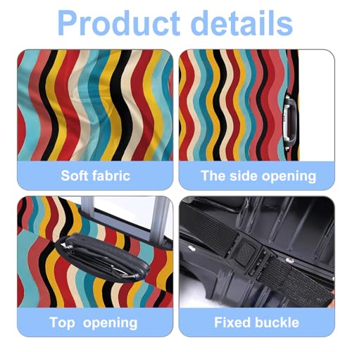 Stripe Luggage Cover Washable Suitcase Protector Anti (Stripe / S(20-22inch suitcase))