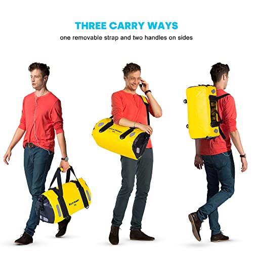 Waterproof Bag Duffel Bag 20L 30L 40L with Welded Seams Shoulder Straps (Blue / 20L)