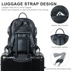 Backpack Purse for Women Laptop Backpack (Style1-black)