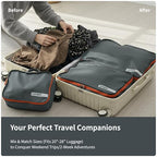 Packing Cube for Travel Suitcase 5 Set Grey (Grey / 5PCS)
