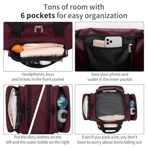 17 inch Small Duffle Bag (Burgundy / 17 inch)