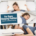 Memory Foam Pillow 27.5X 18 in” (27.5 x 4.5 x 4.7 In - White)