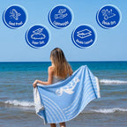 Turkish Beach Towel (Turquoise)