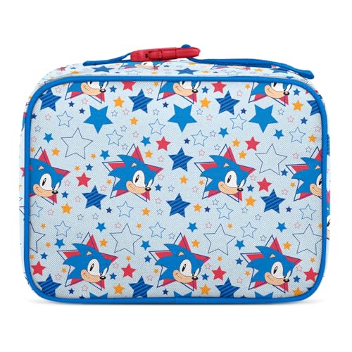 Sonic the Hedgehog Kids Lunch Box & Lunch Bag for School (Regular / Sonic: Stars)