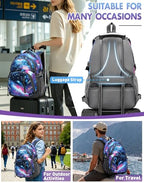 Backpack Bookbag for College Laptop Travel (15.6 Inch / Galaxy)