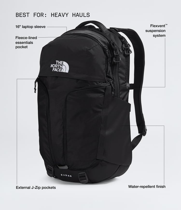 Surge Commuter Laptop Backpack (One Size / Tnf Black/Tnf Black-npf)