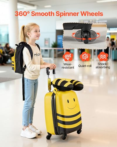 Kids Luggage Set (18 Inches 5-Piece Set / Bee)