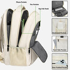 Beige Women Backpack for Work (15.6 Inch / Beige)
