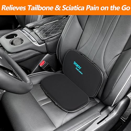 iGelComfort 3 in 1 Foldable Gel Seat Cushion Featured with Memory Foam (Black)