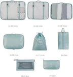 9 Set Packing Cubes for Suitcases, Aydicon Travel Luggage Packing Organizers - Image 3