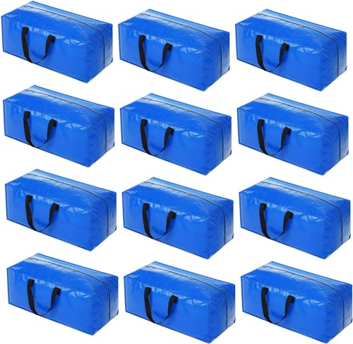 Heavy Duty Moving Bags (Blue / 12 Pack)