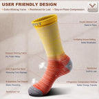Men 6 Pack Athletic Compression Crew Socks for Running Gym Sports (7-8 / Gray Heather 8426)