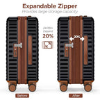 5pcs Luggage Set (Classic Black / 5PCS)