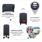 Travel Luggage Cover Fits 27 (L / Polkadot)