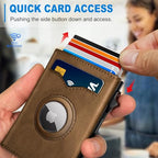 Airtag Wallet for Men (Red Brick121)