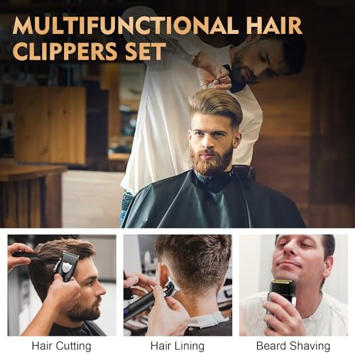 Professional Hair Clipper Set for Men (Black-978)